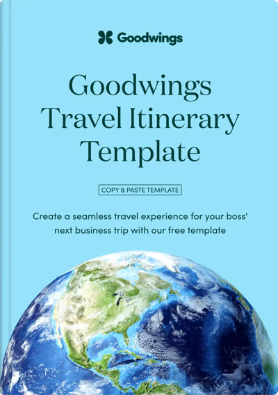 Goodwings Travel Itinerary Template Goodwings Travel Itinerary Template