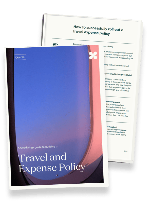 travel and expense policy mockup