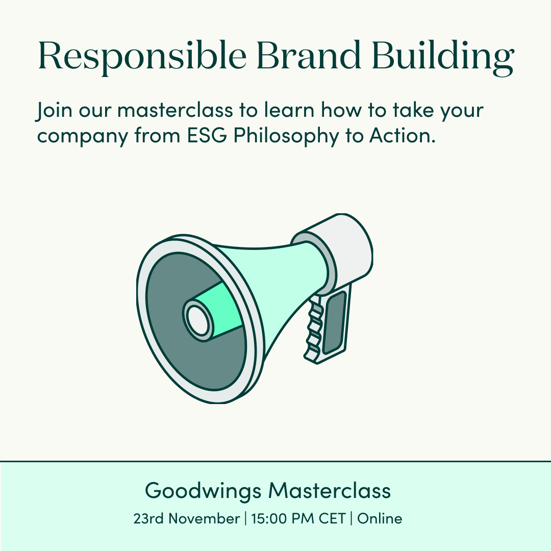 Masterclass sign up | Responsible brand building